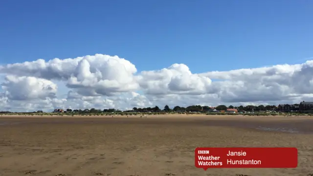 Beach view of Hunstanton