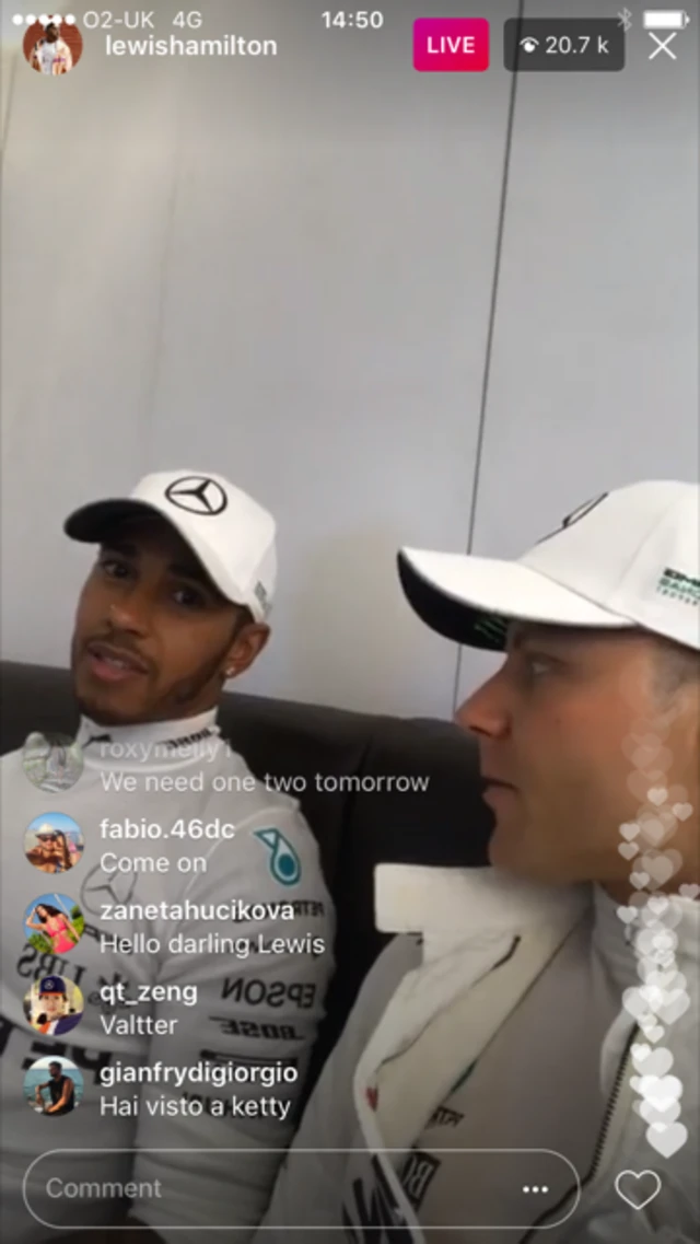 Lewis Hamilton and Valtteri Bottas