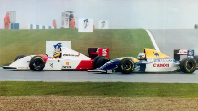 Ayrton Senna and Alain Prost