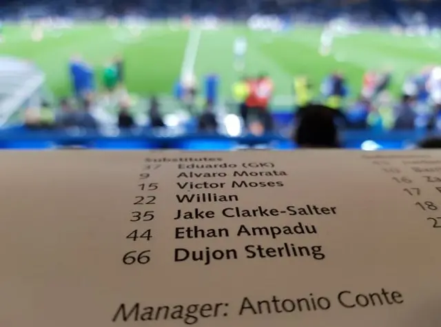 Chelsea substitutes