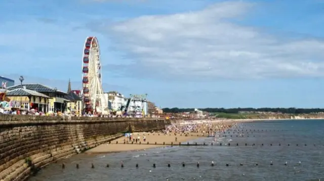 Bridlington sea front.