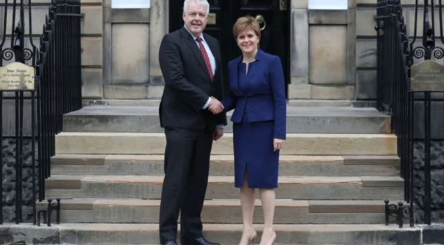 Carwyn Jones and Nicola Sturgeon