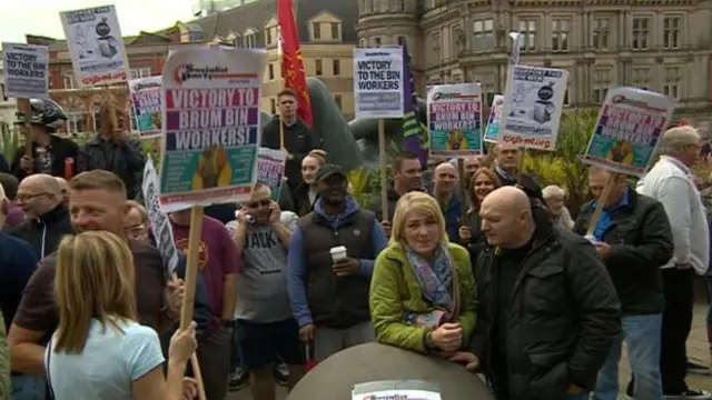 Protest at council house last weekend