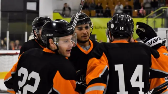 Tigers players celebrate