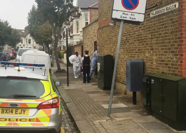 Scene of Southfields murder