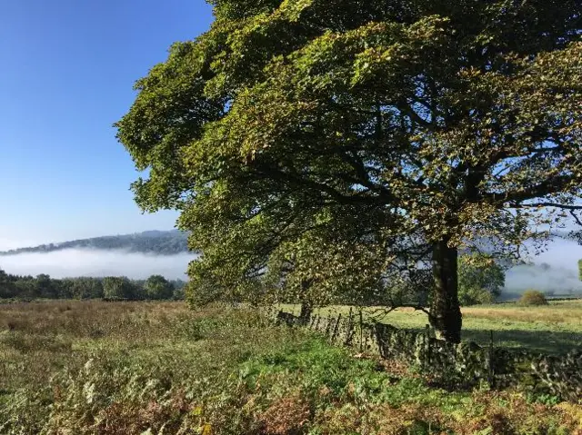 Hathersage mist sun weather