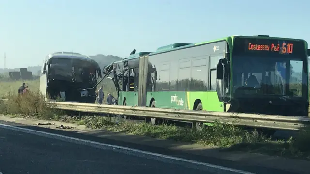 Vehicles involved in collision