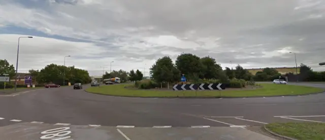 Pyewipe roundabout in Grimsby