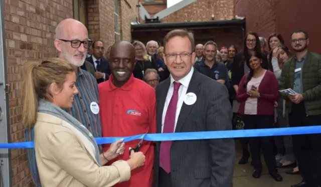 Rebekah Vardy opens The Bridge homeless centre