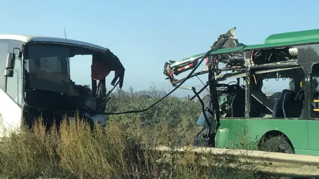 Damage to buses