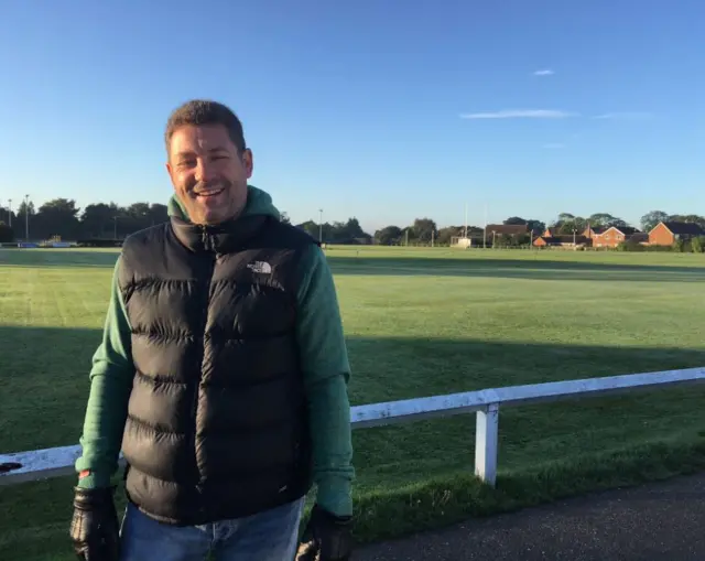 Geoff Whitehead at the Hollis Recreation Ground in Hornsea.