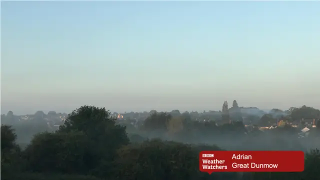 Misty morning in Great Dunmow