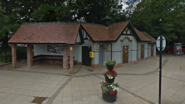 Public toilets on Broad Street in March