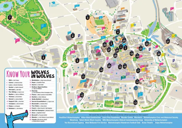 Wolves in Wolves art trail