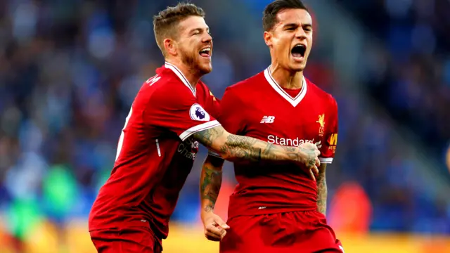 Philippe Coutinho celebrates