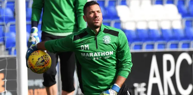 Hibernian back-up goalkeeper Ross Laidlaw