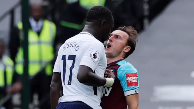 Moussa Sissoko and Mark Noble