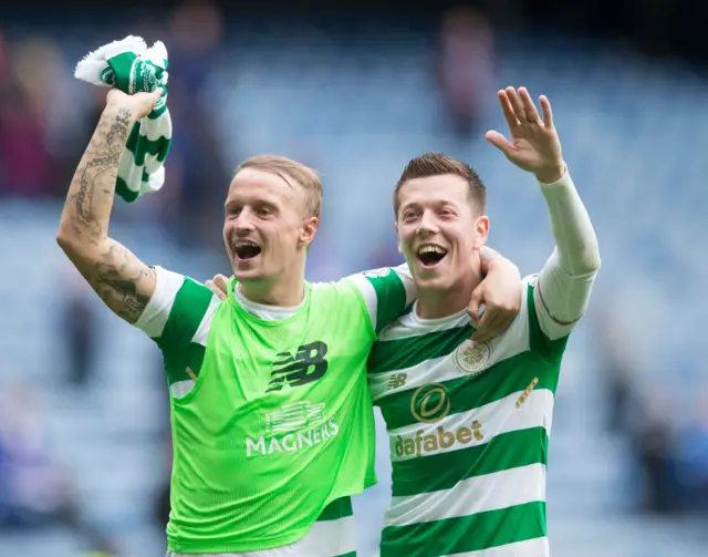 Leigh Griffiths (left) with Callum McGregor