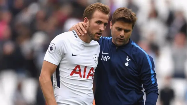 Harry Kane and Mauricio Pochettino