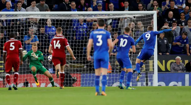 Simon Mignolet saves a penalty