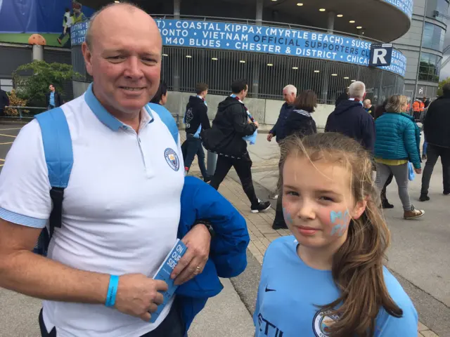 City fans Rachel and Jonathan Jackson