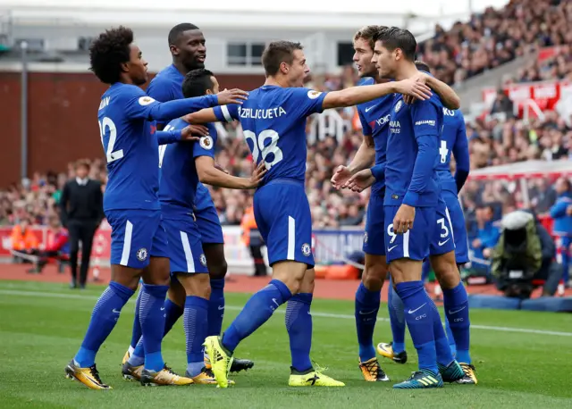 Chelsea celebrate