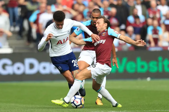 Dele Alli and Mark Noble