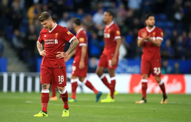 Liverpool dejected