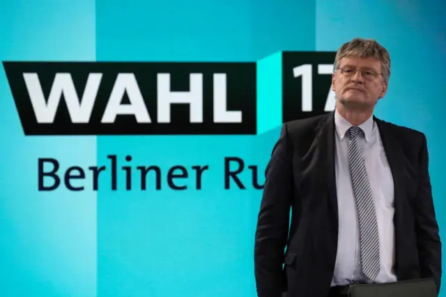 AfD's Jörg Meuthen at post-election discussion