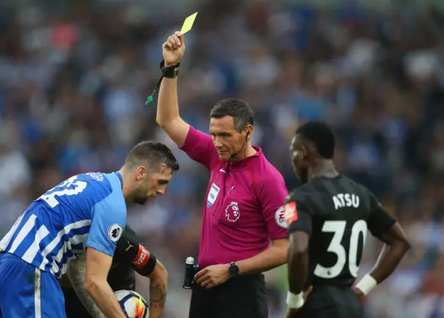 Yellow card for Shane Duffy