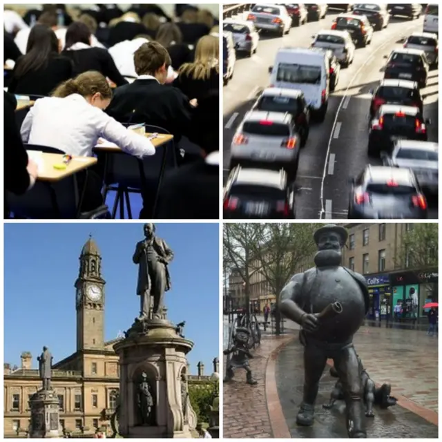 Pupil, cars, Paisley, Dundee