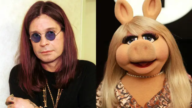 Ozzy Osbourne and Miss Piggy