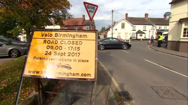 Velo Birmingham road closures