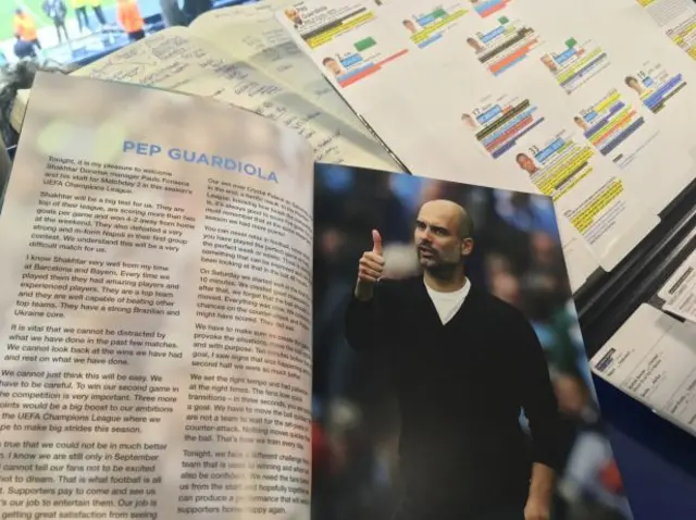 Pep's programme notes