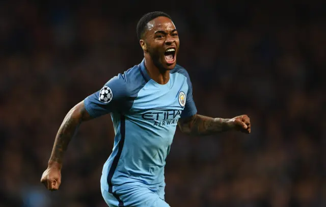 Raheem Sterling celebrating