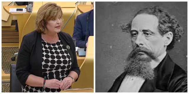 Fiona Hyslop and Dickens