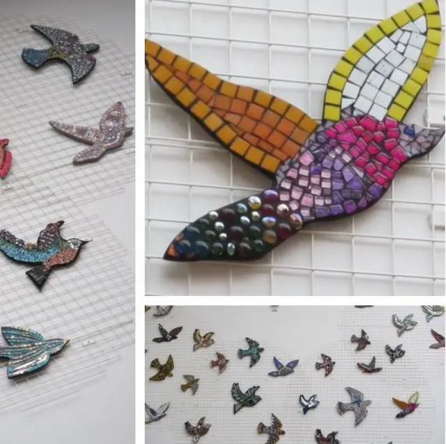 Mosaic birds