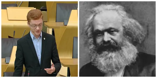 Ross Greer Makes his Marx in the debate.