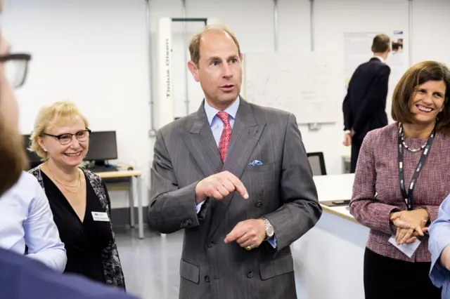 Prince Edward at the University of Derby