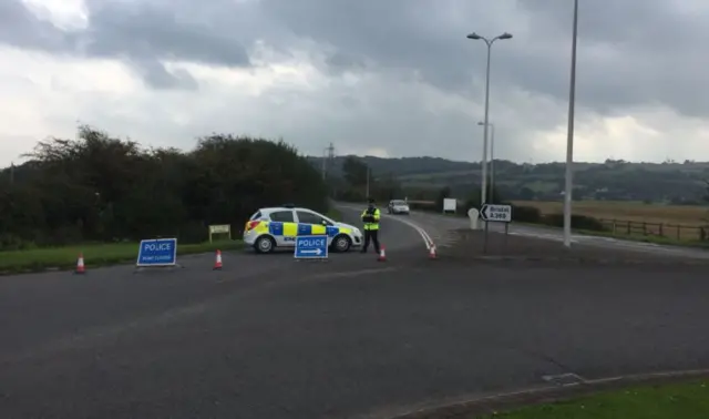 A369 police cordon