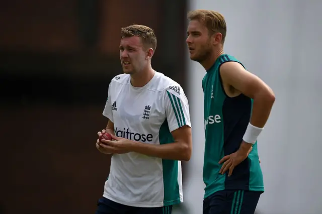 Jake Ball and Stuart Broad