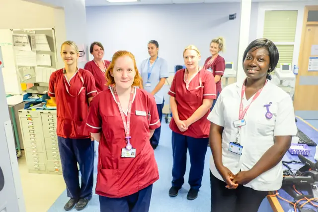 Akos (far right) with her Deben ward night colleagues