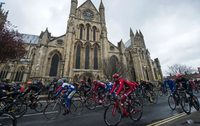 The Tour de Yorkshire in Beverley in 2016