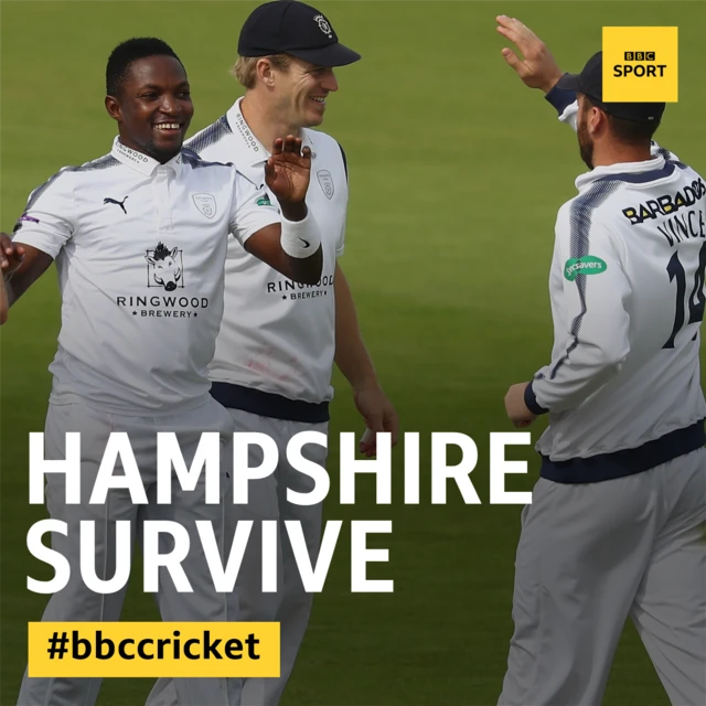 Hampshire survive