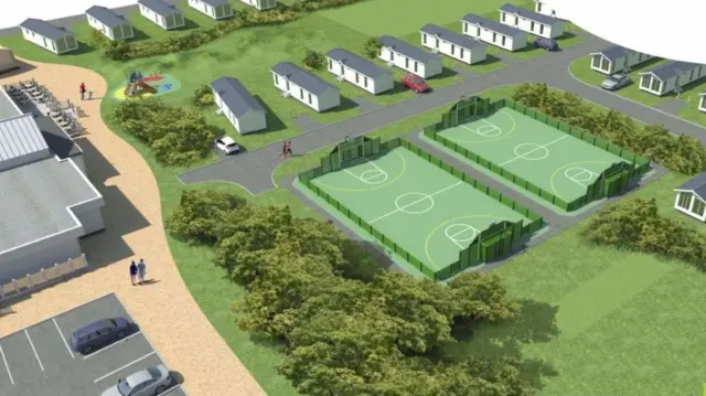 Artist's impression of the holiday site