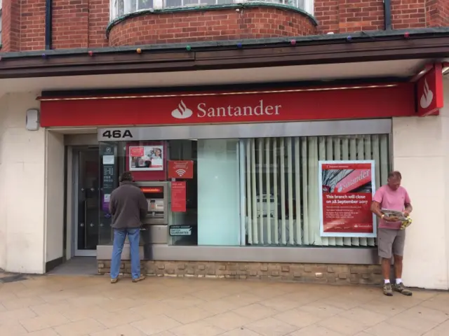 Santander Bank in Cromer