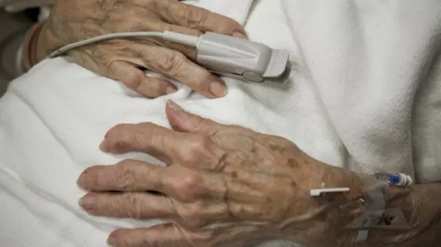 Elderly patients hands