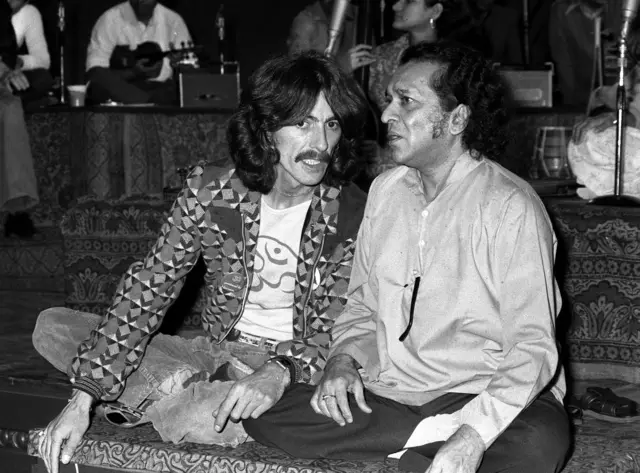 George Harrison and Ravi Shankar