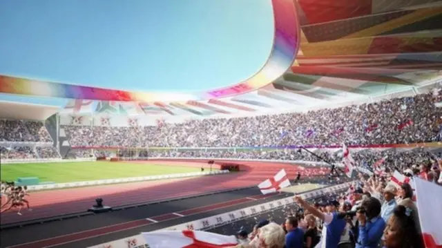 Artist impression of Commonwealth Games