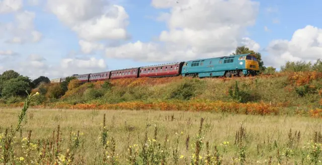 Train heading to Kidderminster